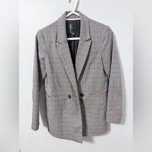 Dynamite Gray Plaid Blazer
